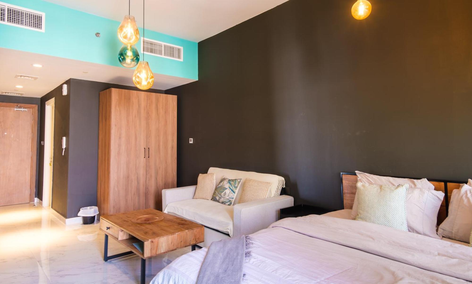 Apartmán Industrial Chic Retreat Al Qurayyah Exteriér fotografie